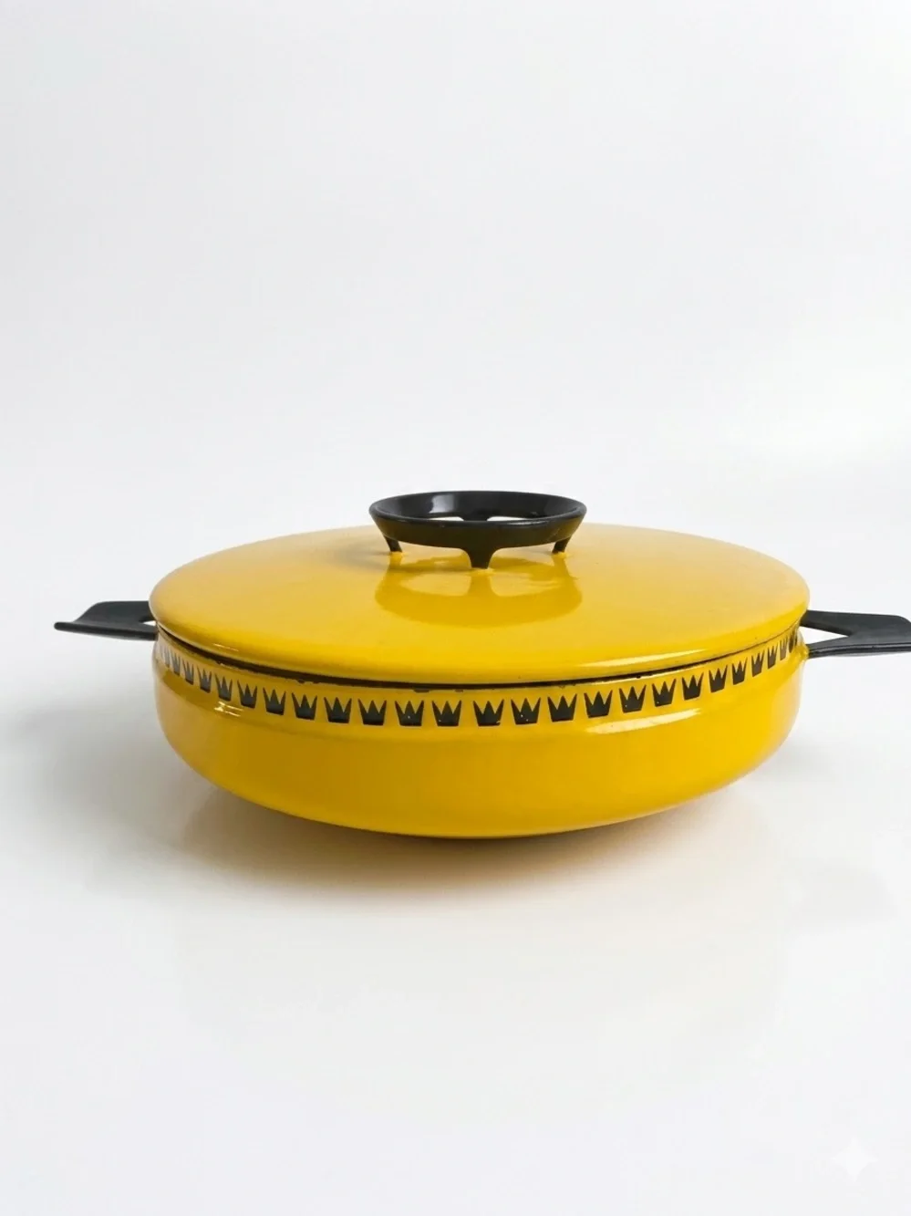 VTG DanKok Glud & Marstrand Enamel Casserole Dish, Yellow (Denmark)